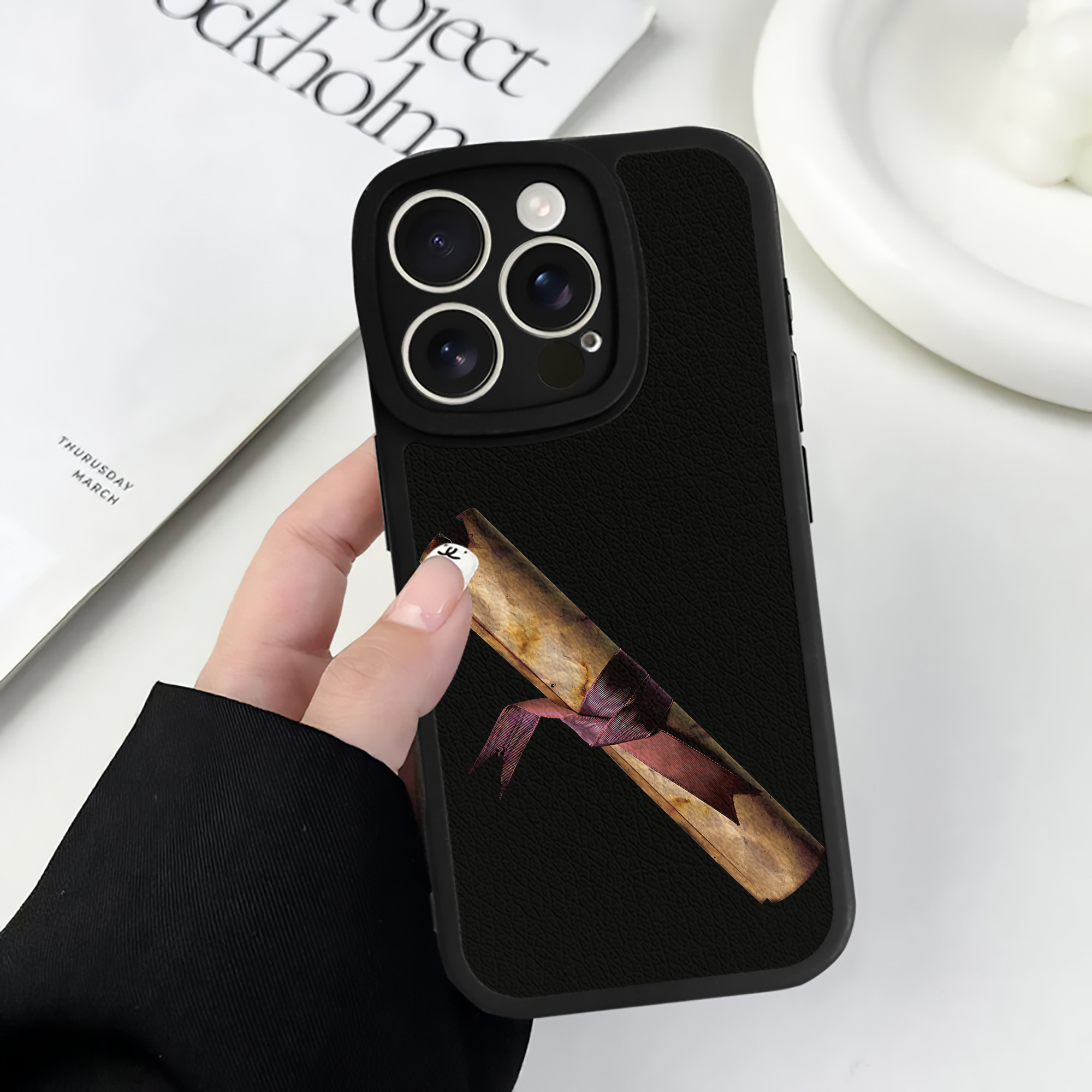 （画像用） Harry Potter ハリー・ポッターシリーズ 【iPhone 16シリーズ対応】シリコンスマホケース（レザー調） 材質：シリコン